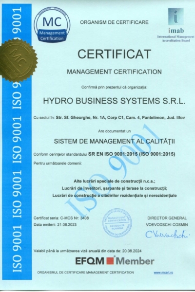 HYDRO BUSINESS SYSTEMS 9001 - hbs